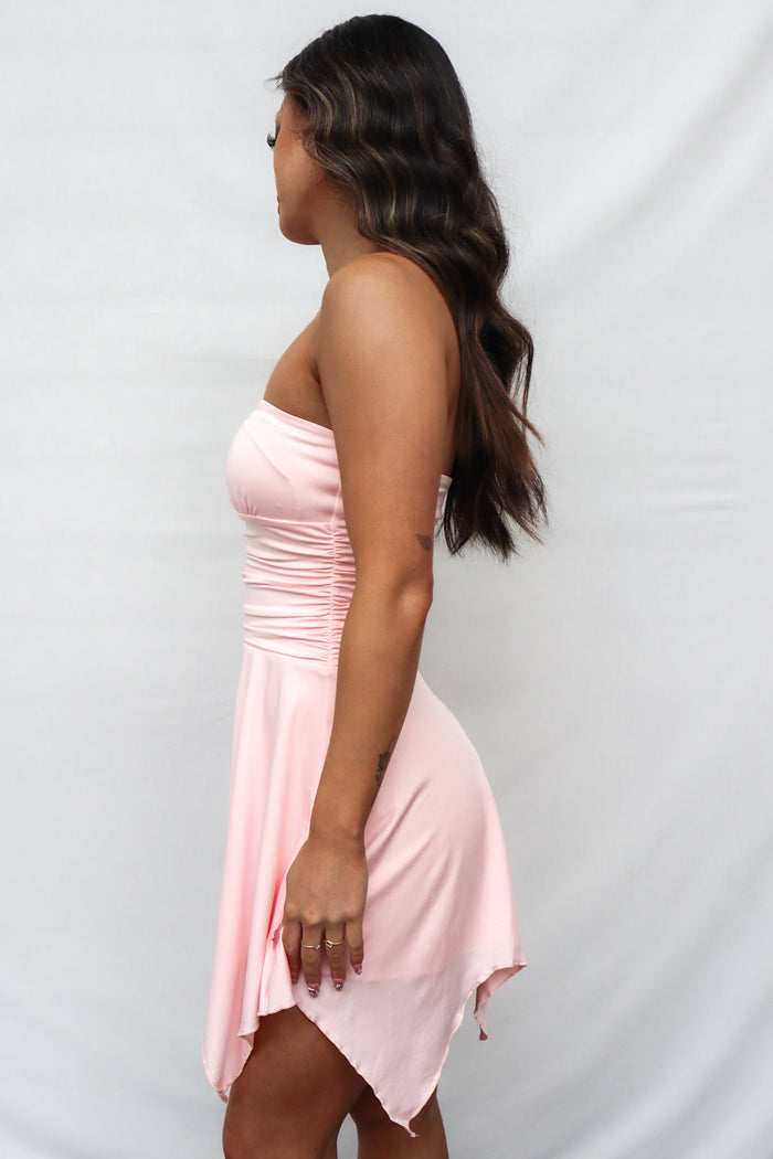 Finnick Mini Dress - Baby Pink - Runway Goddess
