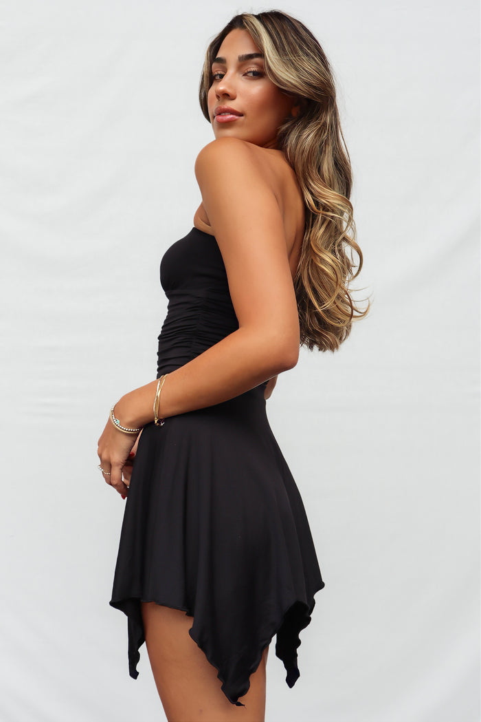 Finnick Mini Dress - Black - Runway Goddess