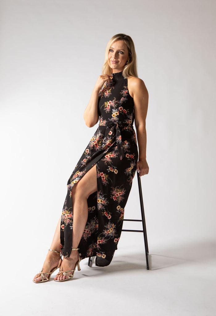 Floral Halter Jumpsuit