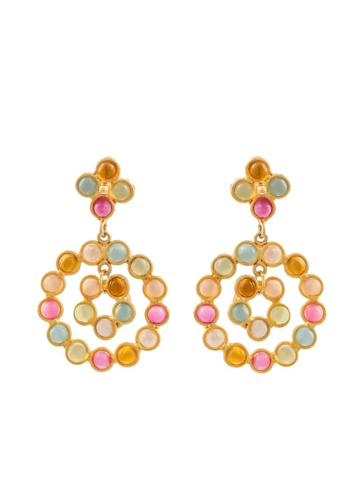 Earrings Sylvia Toledano Flower Candies Chandelier Earrings Multi Summer O/S Apoella