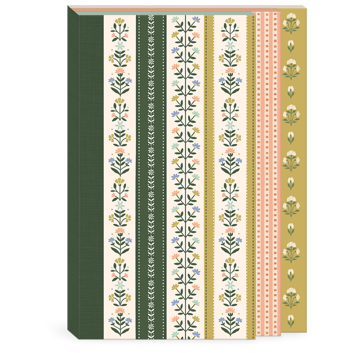 Forest Coral Floral Tiered Softcover Journal
