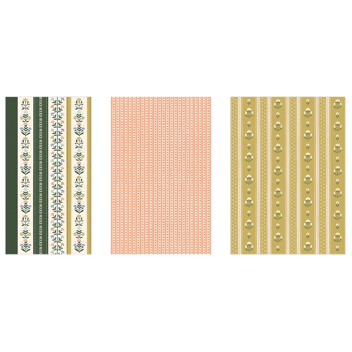 Forest Coral Floral Tiered Softcover Journal