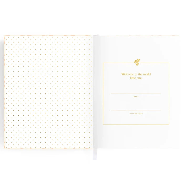 Fox & Fallow Baby Record Book - Pink Daisy Grid