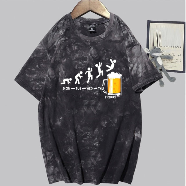 Friday Beer & Wine Printed T-Shirts