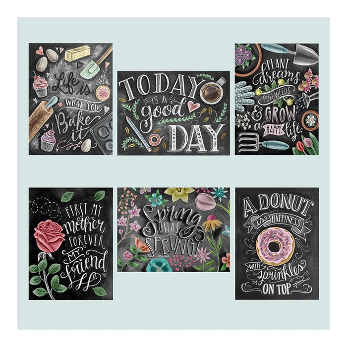 Full Square 5D DIY Chalkboard Printed Diamond Paintings