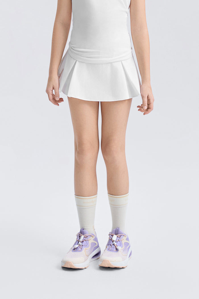 Bubble Pleated Skirt **Cloud Dancer**