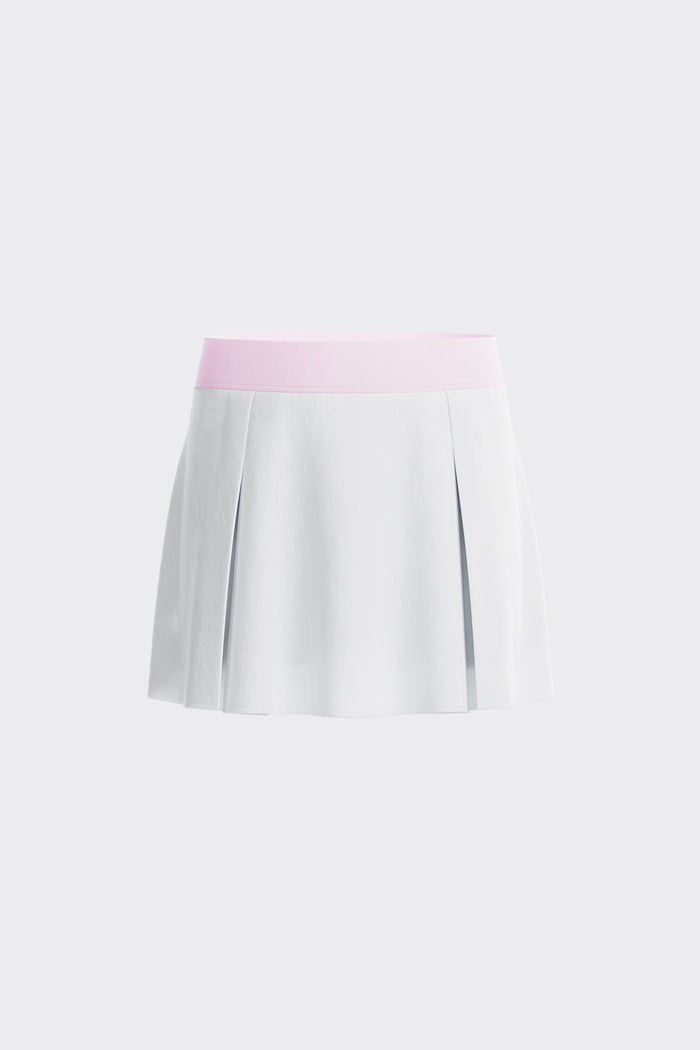 Bubble Pleated Skirt **Cloud Dancer**
