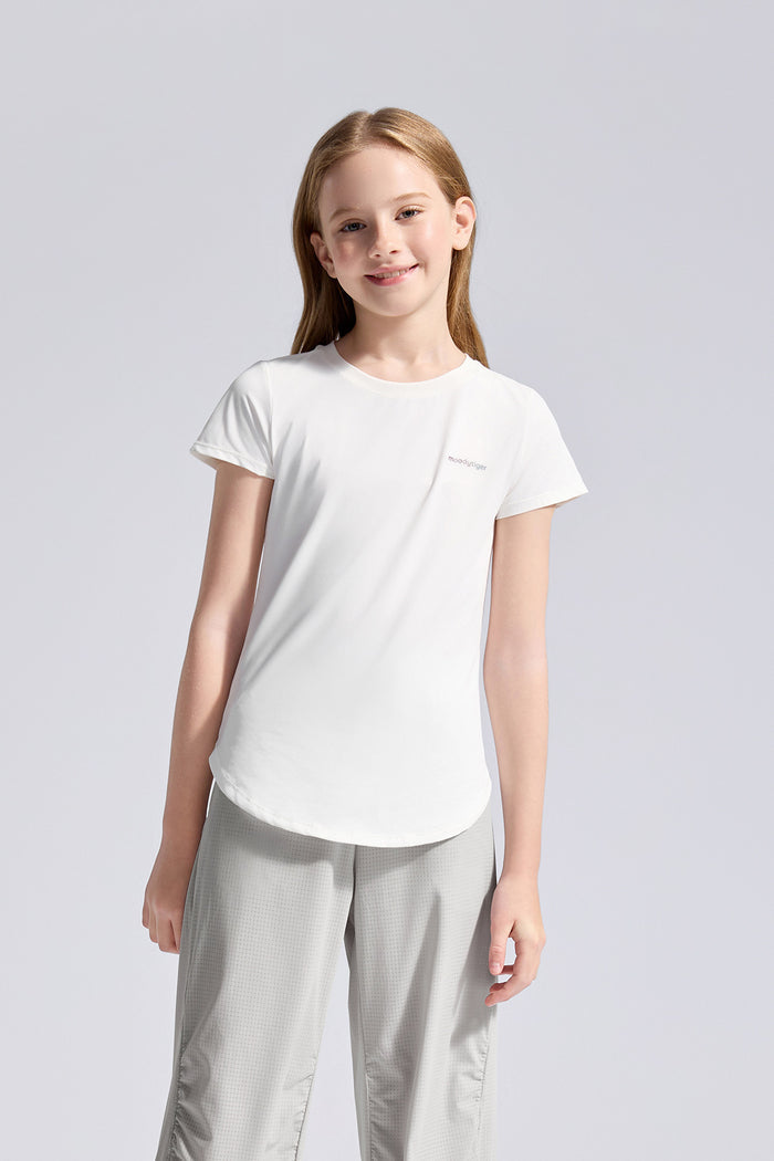 Girl's Lightweight Sports Tee **Cloud Dancer**