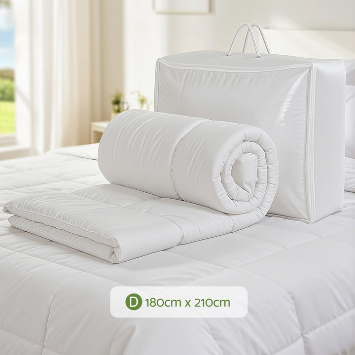 Giselle Bedding 200GSM Bamboo Quilt - Summer Quilts - All Season Doona - Lightweight - DOUBLE SIZE