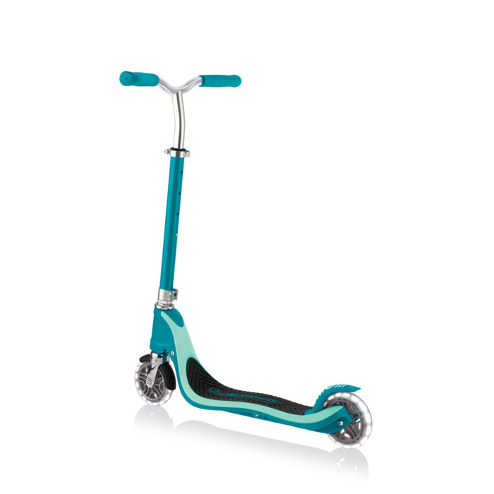Globber FLOW 125 Wcooter with Light Up Wheels - Teal
