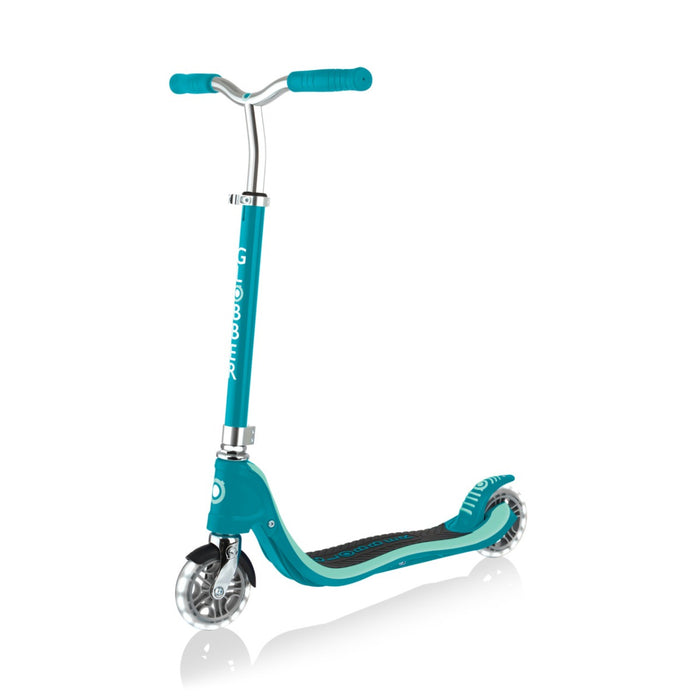 Globber FLOW 125 Wcooter with Light Up Wheels - Teal