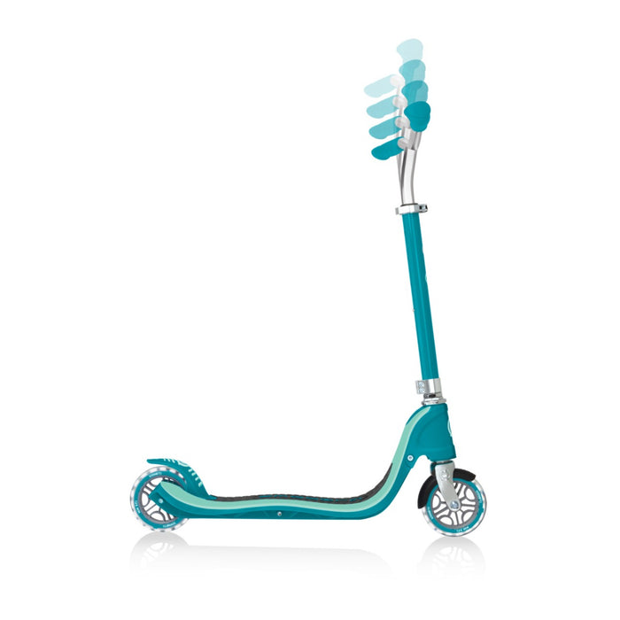 Globber FLOW 125 Wcooter with Light Up Wheels - Teal