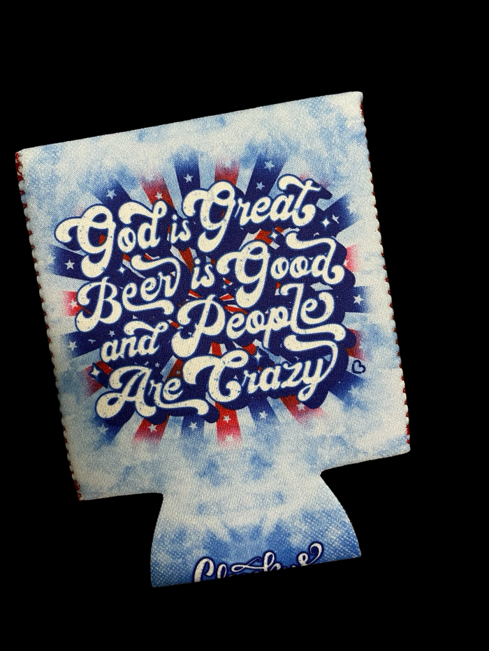 God is Great Beer is Good and People are Crazy Can cooler