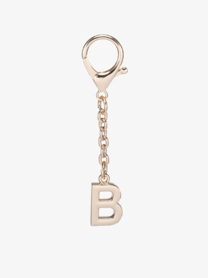 Gold Letter Bag Charms. B