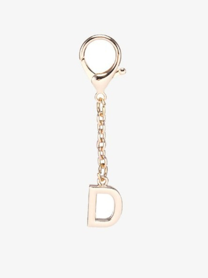 Gold Letter Bag Charms. D