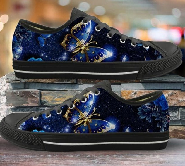Gorgeous 3D Butterfly Patterned Canvas Shoes