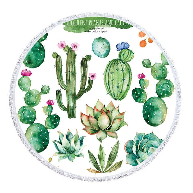 Gorgeous Assorted Boho Printed Round Beach Towels
