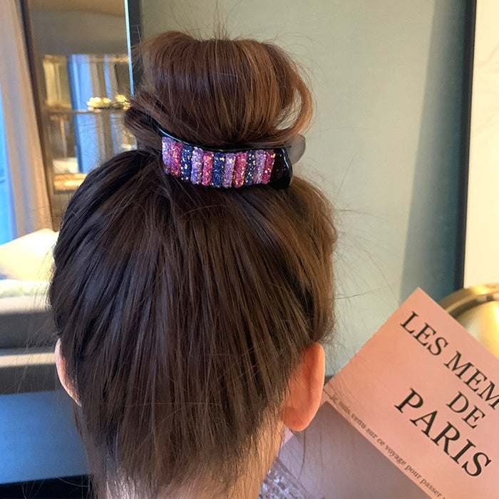 Gorgeous Large Rainbow Crab Hair Clips