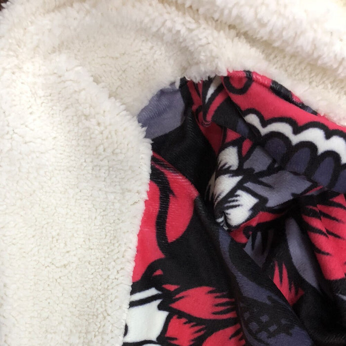 Gorgeous Plush Owl Hooded Sherpa Blankets