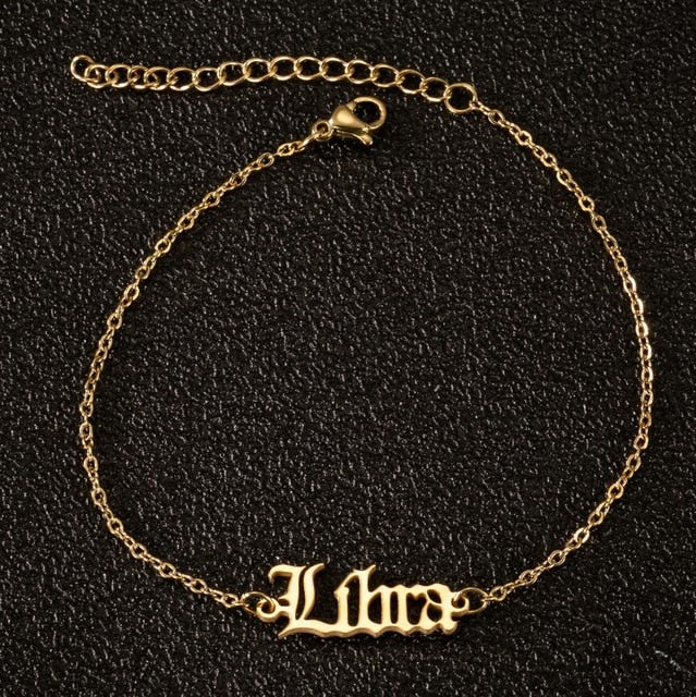 Gorgeous Zodiac Sign Ankle Bracelets - Stainless Steel - 12 Constellations