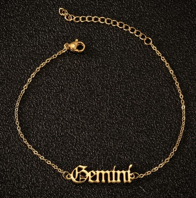 Gorgeous Zodiac Sign Ankle Bracelets - Stainless Steel - 12 Constellations