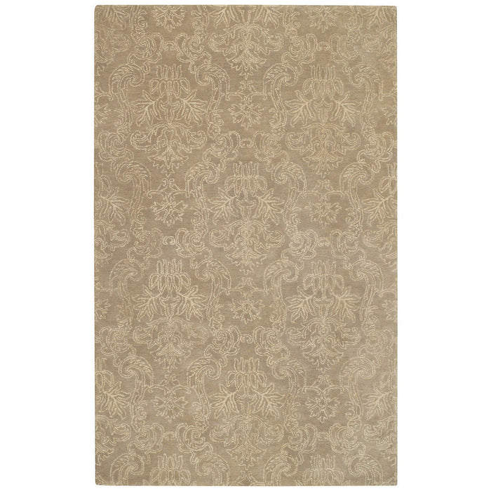 Gotham Damask Twine Hand Tufted Rug Rectangle image