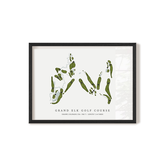 Grand Elk Golf Course | Golf Course Print | Black Frame