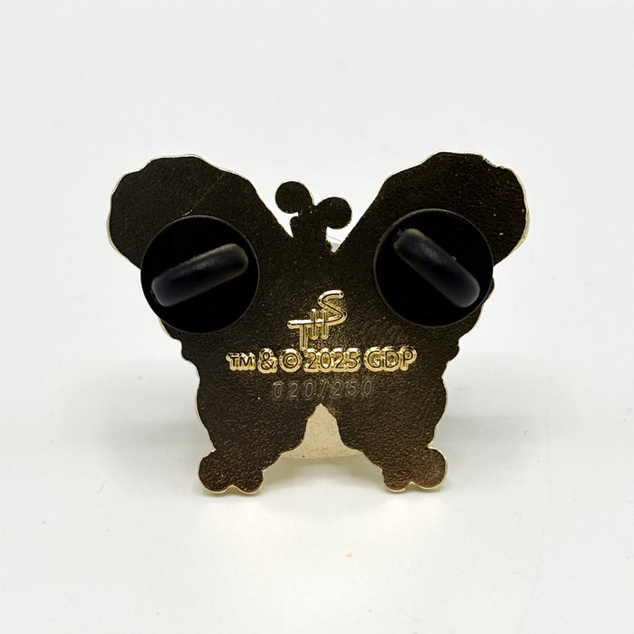 Grateful Dead Pink & Turquoise Butterfly Enamel Pin