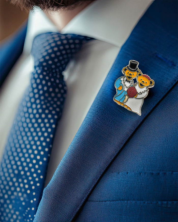 Grateful Dead Wedding Bears Enamel Pin
