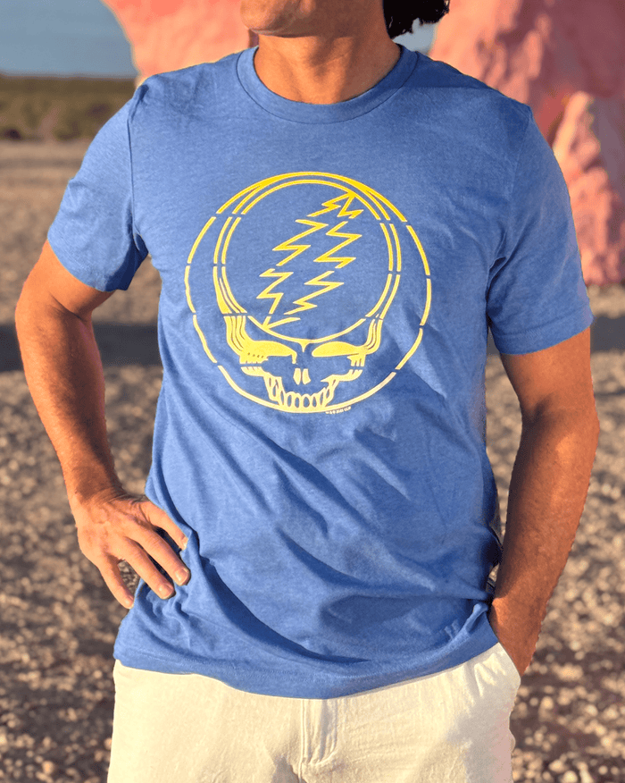 Grateful Dead Yellow Stripes Stealie Unisex T