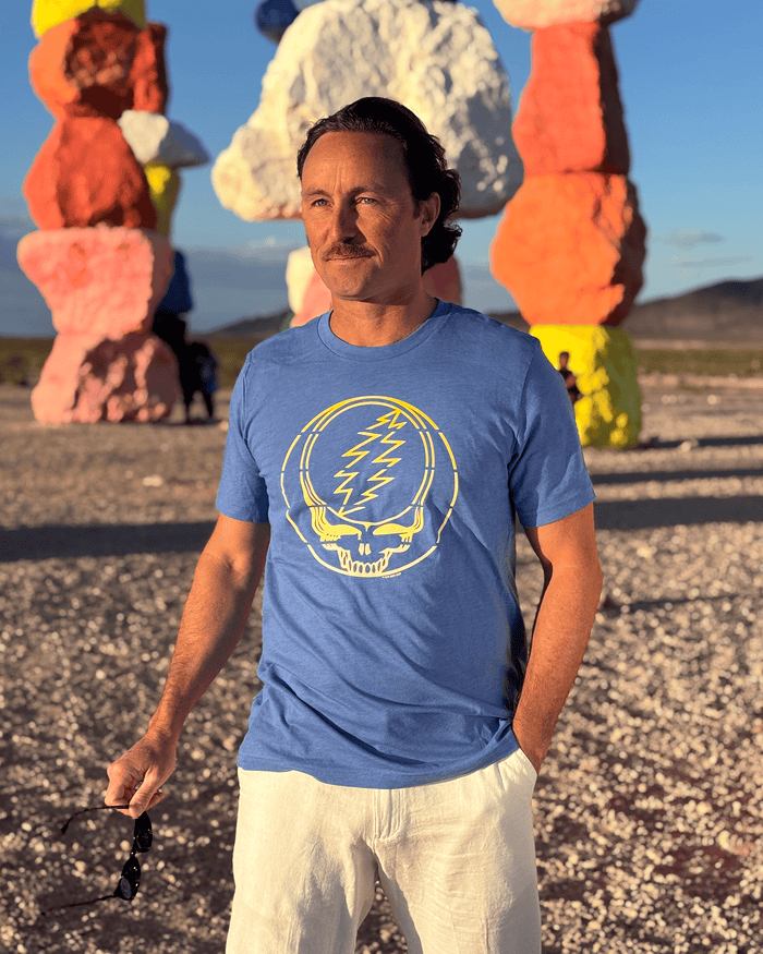 Grateful Dead Yellow Stripes Stealie Unisex T