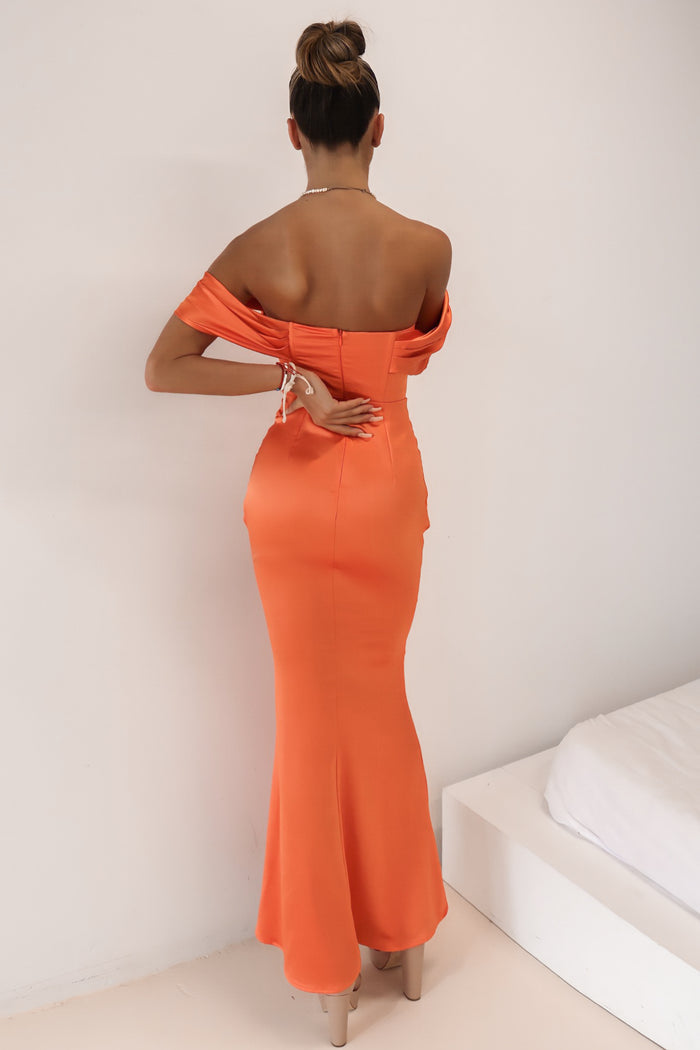 Grazia Formal Dress - Orange - Runway Goddess