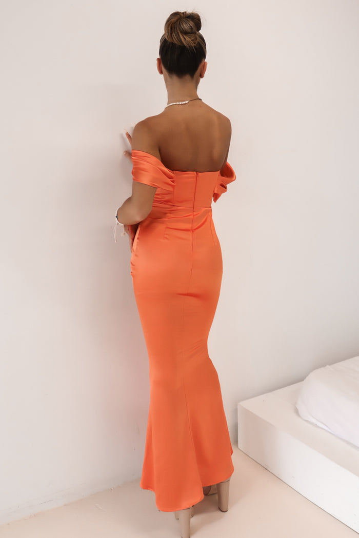 Grazia Formal Dress - Orange - Runway Goddess