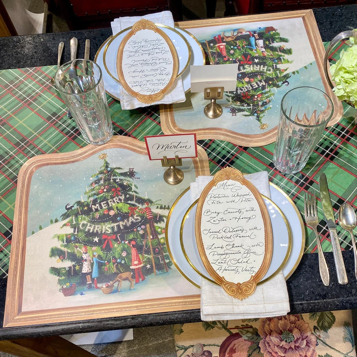 Green Plaid Runner