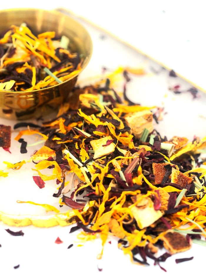 GROUND YOURSELF Handcrafted Herbal Tea Blend Loose Leaf Tea