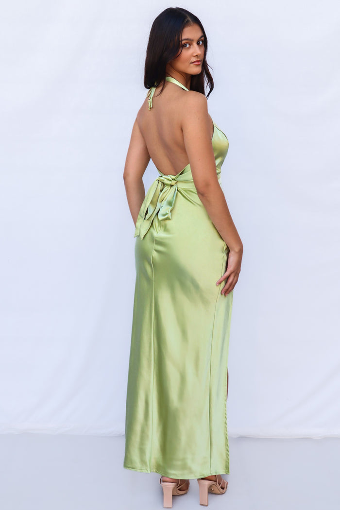 Hadleigh Maxi Dress - Apple Green - Runway Goddess