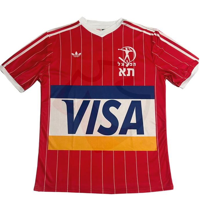 Hapoel Tel-Aviv Shirt 1986-1987 Home - Retro Jerseys, חולצה של הפועל תל אביב