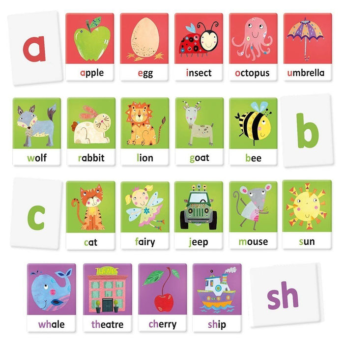 Headu Montessori Tactile and Phonics Alphabet Flashcards