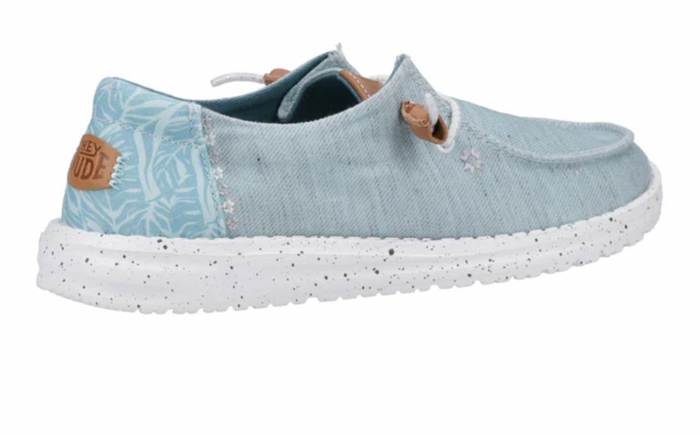 Hey Dude - Wendy Heathered Slub Tropical Womens Shoe - Blue