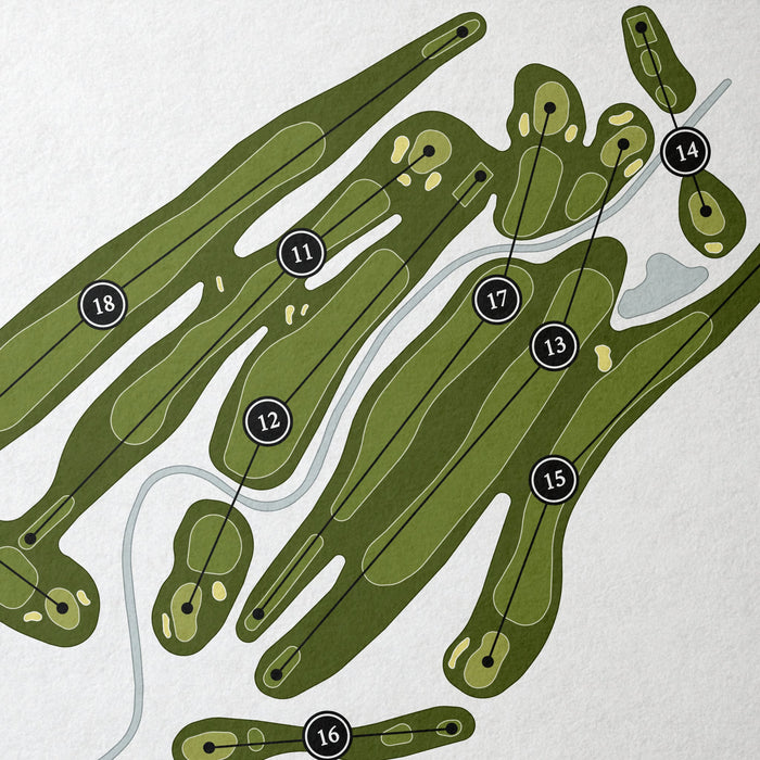 Hobble Creek Golf Course | Golf Course Print | Close Up