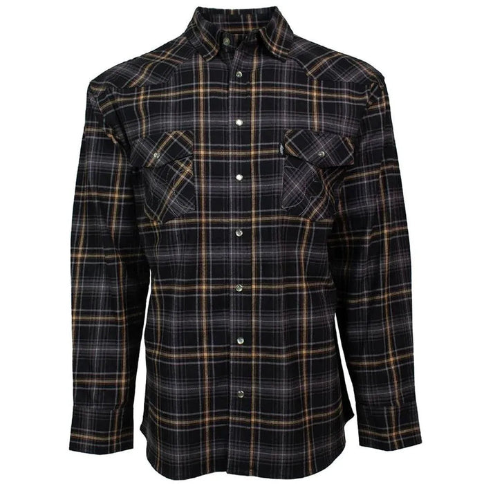 HOOey Flannel (Black/Cream) - Men's Work Shirt - Hatcountry