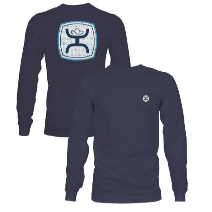 HOOey Zenith ( Heathered Navy ) - Mens Long Sleeve T-Shirt - Hatcountry