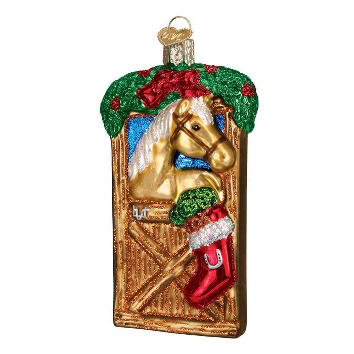 Horse In Stall Ornament