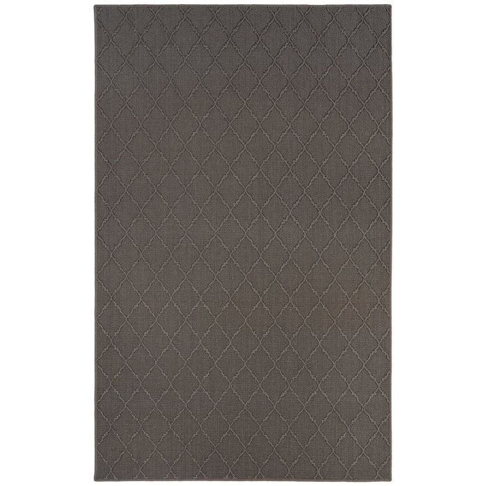 Hugo Graphite Machine Woven Rug Rectangle image