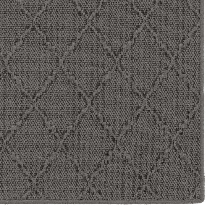 Hugo Graphite Machine Woven Rug Rectangle image