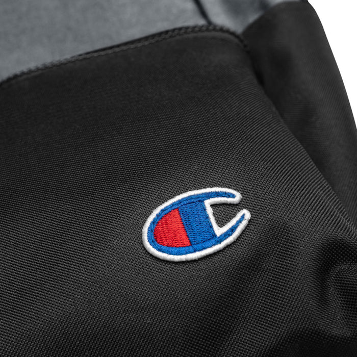 I Love Hussain (as) - Embroidered CHAMPION Backpack Gray