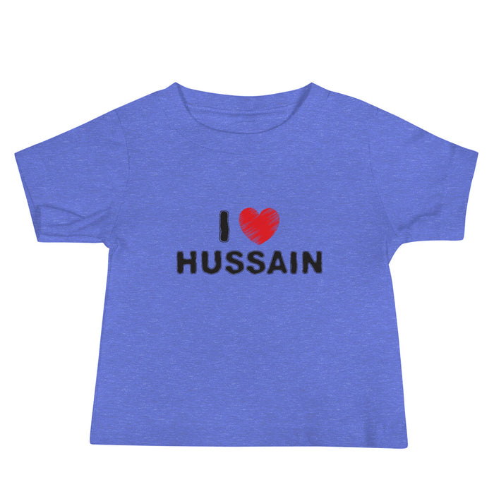 I Love Hussain (as) - Short Sleeve  Premium Baby T-Shirt