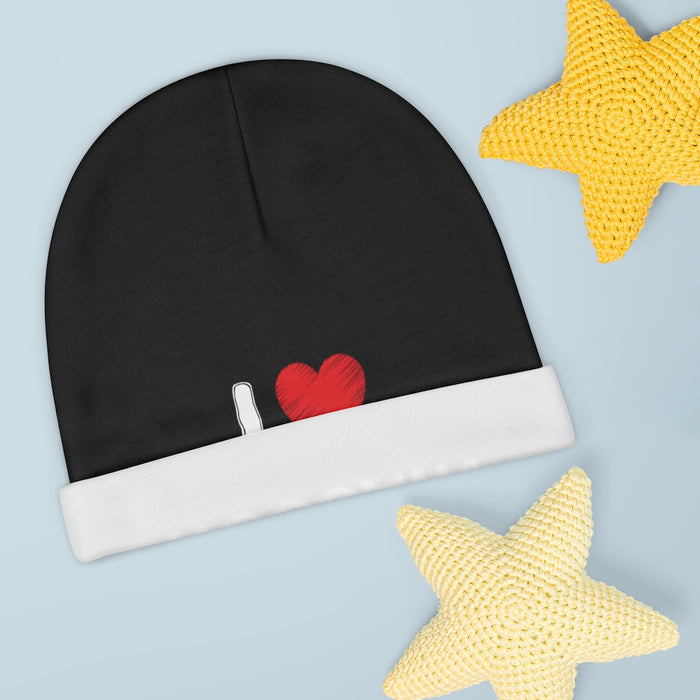 I Love Hussain (as) Black - Baby Beanie