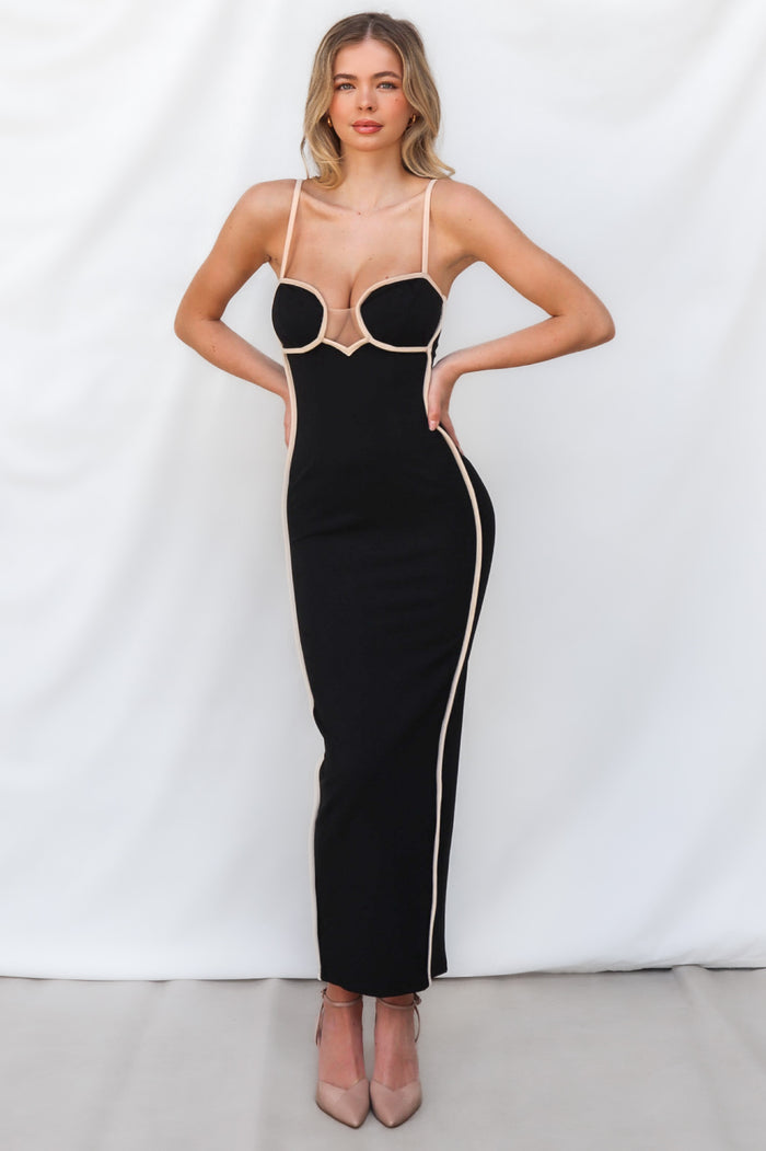 Inaya Maxi Dress - Black - Runway Goddess