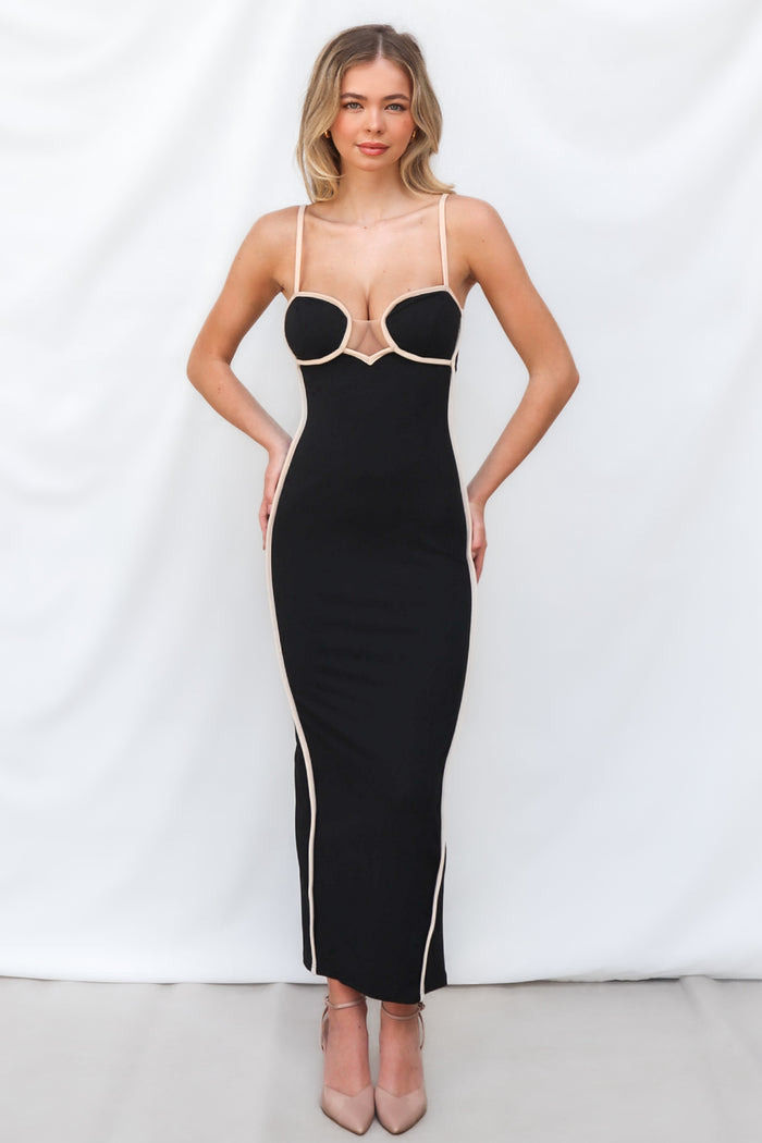 Inaya Maxi Dress - Black - Runway Goddess